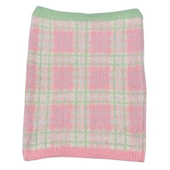 The Ragged Priest Plaid Knit Mini Bodycon Skirt Size Small - Picture 5 of 5